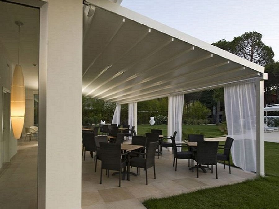 Beautiful tettoie per terrazzi in alluminio contemporary design ... Coperture per terrazzi esterni
